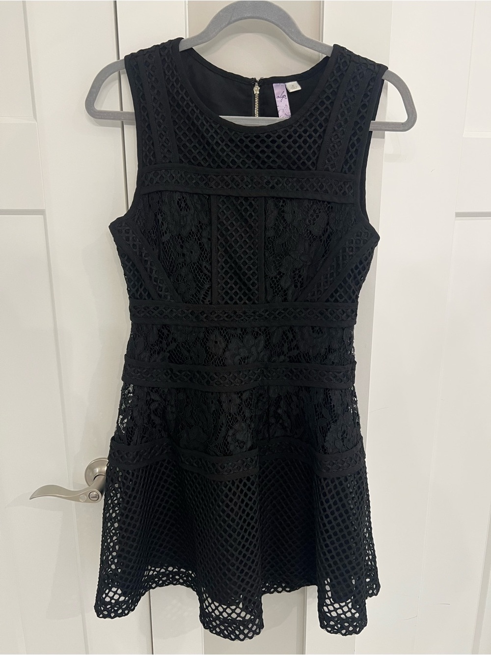 Black Lace Layered Dress - Unbranded